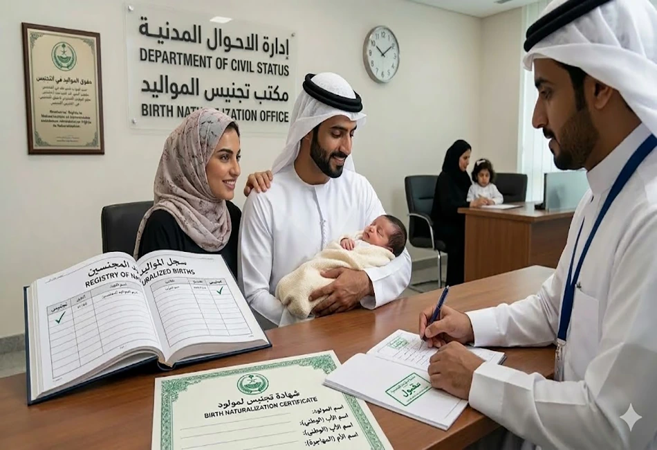 رسوم تجنيس مواليد السعودية